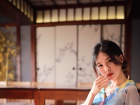 抖娘_利世 水蓝和服